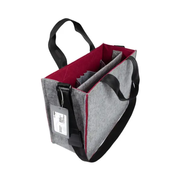 Sigel BA426 Handtasche/Umhängetasche Pet-Filz, Polyethylenterephthalat Grau, Rot Junge/Mädchen Schultertasche thumbnail