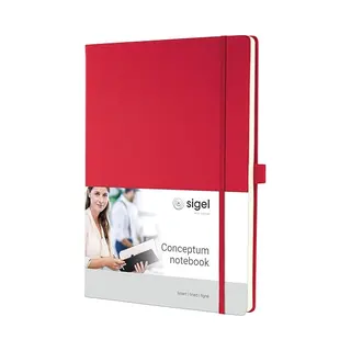 Sigel Conceptum Notizbuch A4 194 Blätter Rot