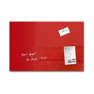 Sigel GL122 magnetisch bord Glas 60 x 40 mm Rood