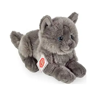 Teddy Hermann Hermann Teddy Knuffeldier Kartuizer Kat/poes - Zachte Pluche Stof - Premium Knuffels - Grijs - 20 Cm