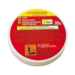 Rothenberger Industrial Lötfett 20 G | Norm Din En 29454 | Für Das Weichlöten Von Weißblech, Stahlblech, Kupfer Und Messing | 035718E