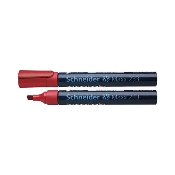 Schneider Schreibgeräte Maxx 233 Permanent-Marker Meißel Rot thumbnail