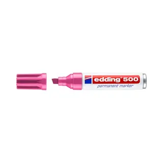Edding 500 Permanent-Marker Meißel Pink 1 Stück(e)