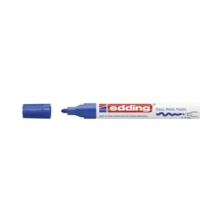 Edding 750 permanente marker Fijne punt Blauw 1 stuk(s)