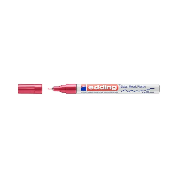 Edding 780 permanente marker Fibre tip Rood 1 stuk(s) thumbnail