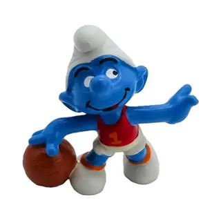 Smurf Basketballer - De Smurfen - 20211 - Schleich Speelfiguurtje - 6 Cm