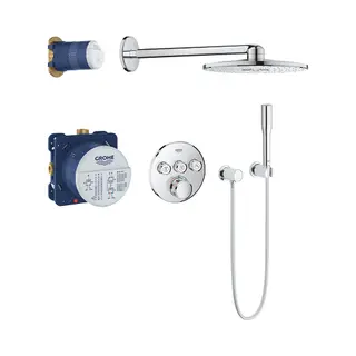 Grohe 34705000 douchesysteem 2 hoofd(en) Muur Chroom