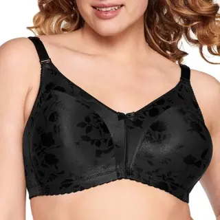 Naturana - Minimizer Bh Met Bloemenpatroon - 5363 - Zwart - 75E