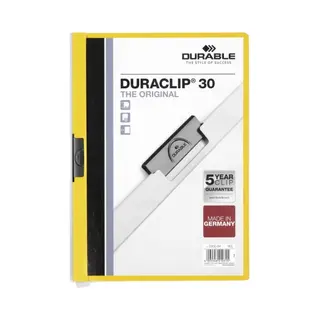 Durable Duraclip 30 Präsentations-Mappe Pvc Transparent, Gelb