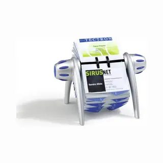 Durable Visifix flip Visitenkartenhalter Blau, Silber