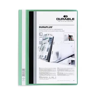 Durable Duraplus Präsentations-Mappe Grün, Transparent