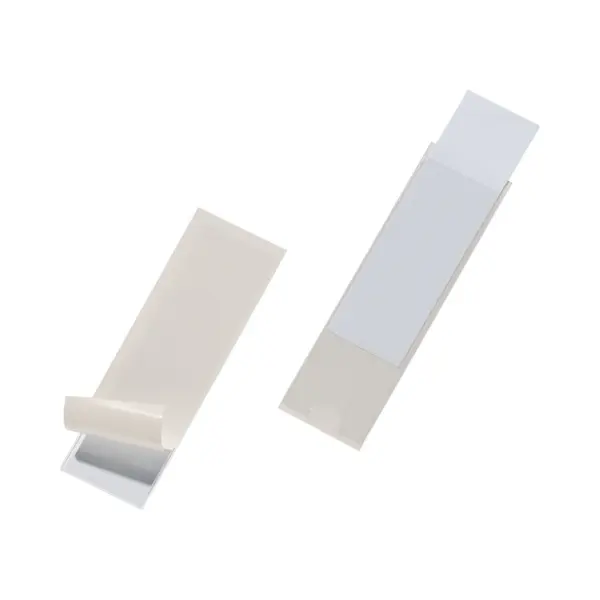Durable Langlebige Pocketfix selbstklebende Etiketten Rechteck Transparent 10 Stück thumbnail