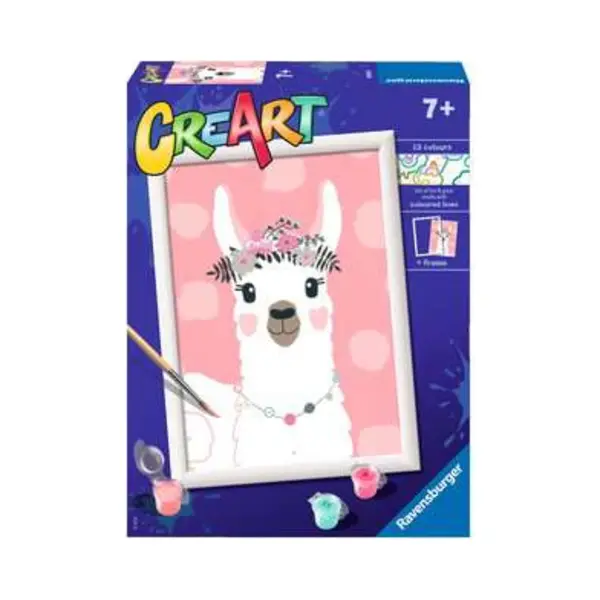 Ravensburger CreArt No Drama Llama Set kleuren op nummer thumbnail
