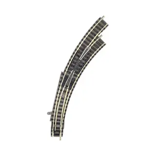 N Fleischmann Piccolo (met Ballastbed) 9175 Gebogen Wissel, Rechts 45 ° 356.5 Mm, 420 Mm 1 Stuk(s)