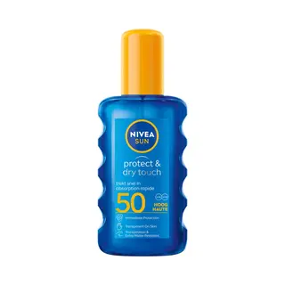 Nivea Sun Protect & Dry Touch Transparante Zonnebrand Spray - Spf 50 - Trekt Snel In - Zonnespray - Waterbestendig - 200 Ml