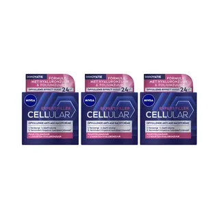 3x Nivea Cellular Filler Nachtcrème Verstevigend 50 Ml