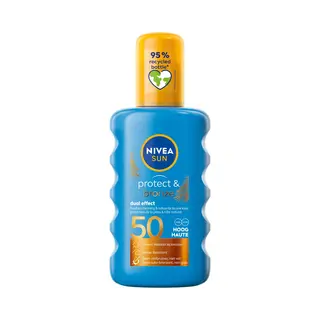 Nivea Sun Protect & Bronze Zonnebrand Spray - Spf 50 - Zonnespray - Waterproof - Beschermt En Stimuleert Een Bruine Huid - Met Pro-melanine Extract -