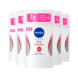5x Nivea Deodorant Stick Dry Comfort 40 Ml