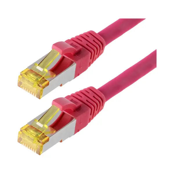 Helos S/Ftp (Pimf) Cat 6a 20m Netzwerkkabel Magenta Cat6a S/Ftp (S-Stp) thumbnail