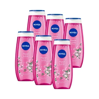 Nivea Floral Passion Douchegel - Shower Gel- Met Vitamine C & E - Voordeelverpakking - 6 X 250ml