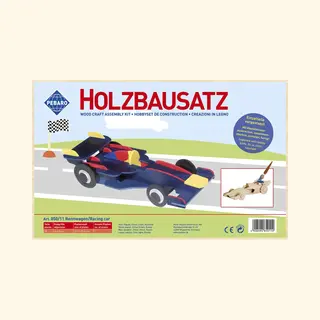 Pebaro Houten Bouwpakker Formule 1 Racewagen, 24 X 9 Cm