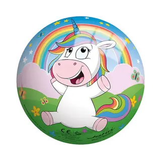 John Toys Unicorn Bal - Speelbal Met Regenboog Effect - 23 Cm