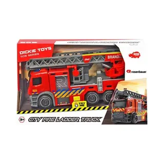 Dickie Toys - Speelgoedvoertuig - Belgische Brandweerwagen - Ladder - Licht En Geluid