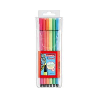 Stabilo Pen 68 Filzstift Mehrfarbig 6 Stück(e)