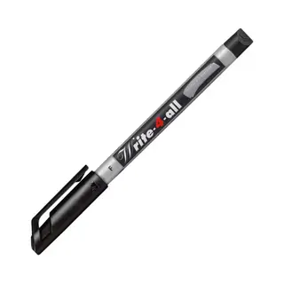 Stabilo Write-4-all, permanent marker, fine, zwart, per stuk