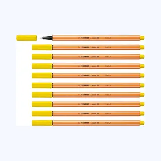 Stabilo point 88 Fineliner Fein Gelb 1 Stück