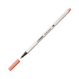 Stabilo Pen 68 brush, premium brush viltstift, abrikoos, per stuk