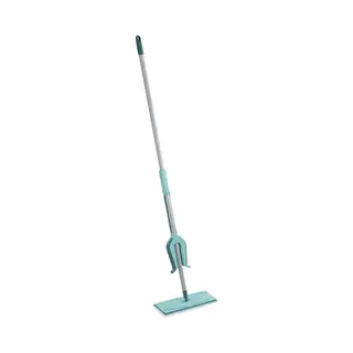 Leifheit Bodenwischer Picobello M Micro Duo Mit Auspressmechanik Am Stiel, Schrubber Mit 2-Faser-Wischbezug Aus Mikrofaser, Wischer Mit 360°-Gelenk