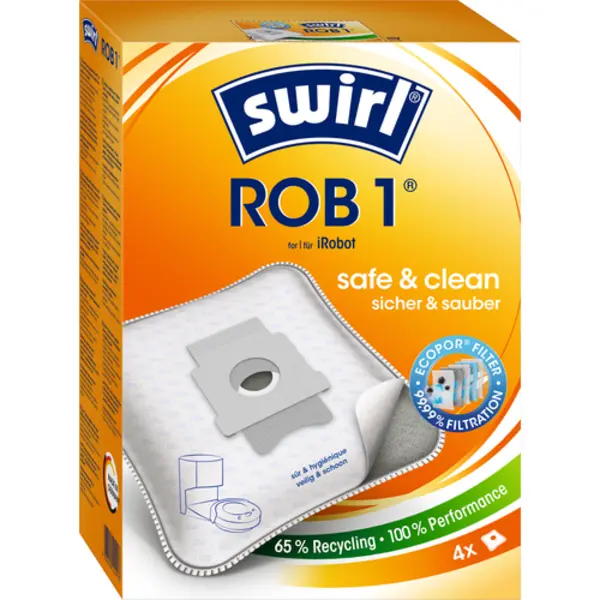 Swirl Rob 1 Staubbeutel Staubsaugerroboter thumbnail