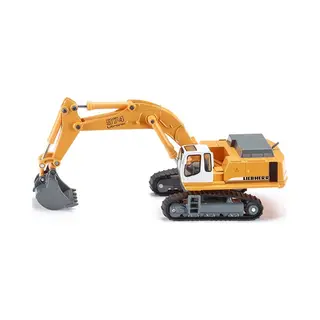 Siku Liebherr hydraulische graafmachine 1:87 metaal/kunststof geel beweegbare graafarm