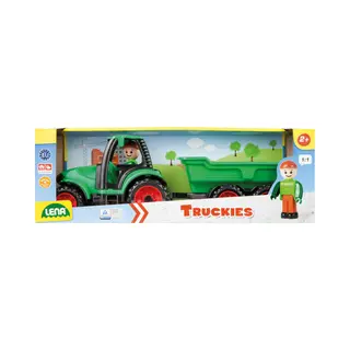 Lena Truckies Tractor met Aanhanger en speelfiguur 36cm