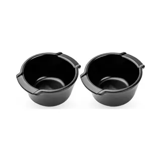 Peugeot Ramekin Duo Satijn Zwart 11 Cm/20 Cl Ovenschaal, Gerechten Voor Gratineren, Zwart