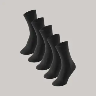 Schiesser 173200-000 Herren Panty Socken Schwarz 5 Paar(e)