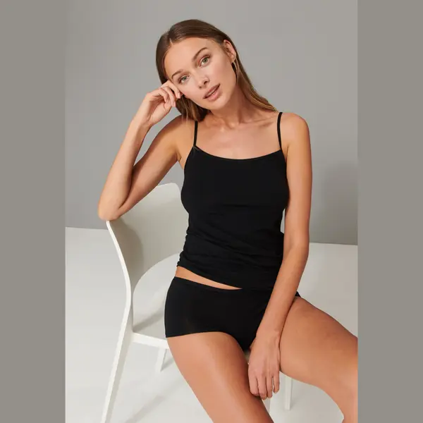 Schiesser, Damen, Shirt, Spaghetti Top, Weiss, (48) thumbnail