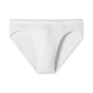 Schiesser Herren Slip Weiß Baumwolle & Mix Unifarben
