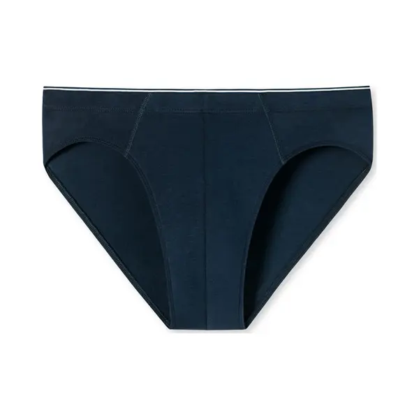 Schiesser Herren Slip Blau Baumwolle & Mix Unifarben thumbnail