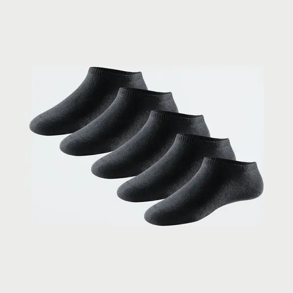 Schiesser 179825-000-403 Socken Herren Sneaker Socken Schwarz 5 Paar(e) thumbnail
