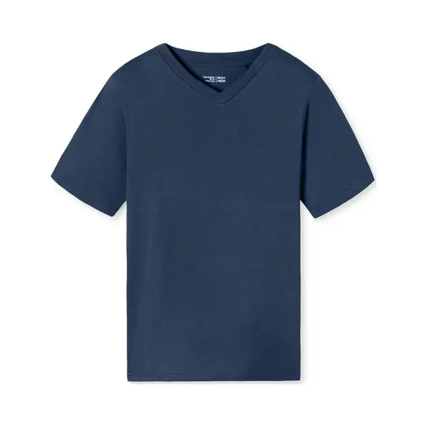 Schiesser Herren Schlafshirt Kurzarm V-Ausschnitt Bio-Baumwolle - Mix + Relax thumbnail