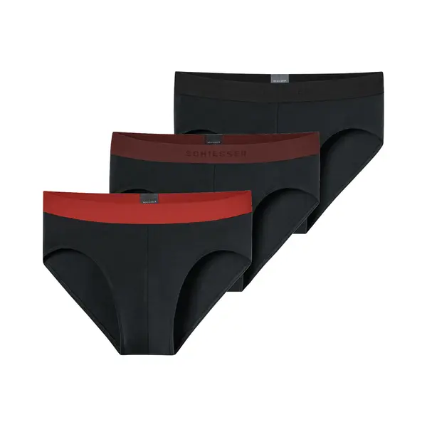 Schiesser Rioslip "95/5 Multipacks" 3er Pack, Mit Sportlichem Logo-Webgummibund thumbnail