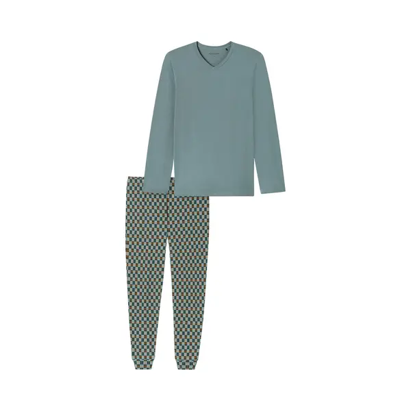 Schiesser Herren Schlafanzug Lang Mit Bündchen - Nightwear Set thumbnail