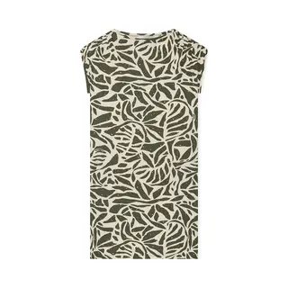 Schiesser Nachthemd ' Selected Premium ' Beige / Olijfgroen