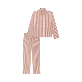 Schiesser Pyjama 'Selected Premium' Rood / Wit