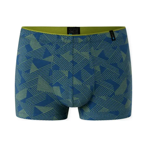 Schiesser Boxershorts ' Long Life Soft ' Blauw / Grasgroen thumbnail