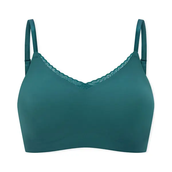 Schiesser Bh 'Invisible Soft Lace' Smaragd thumbnail