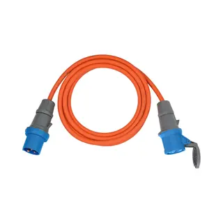Brennenstuhl 1167650605 Powerverlängerung 5 m 2 Ac Steckdosen Außen Orange