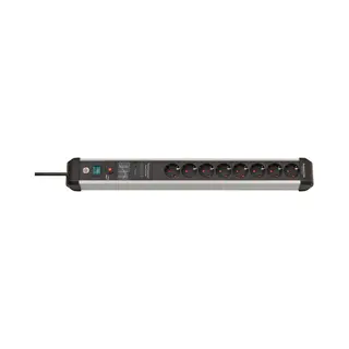 Brennenstuhl 1391010800 Verlängerungskabel 3 m 8 Ac-Ausgänge Drinnen Schwarz, Silber